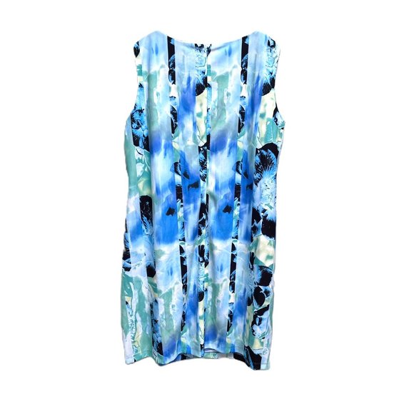 Kasper 2 piece Blue Green White Floral 20W Dress with Jacket NWT - Picture 3 of 6
